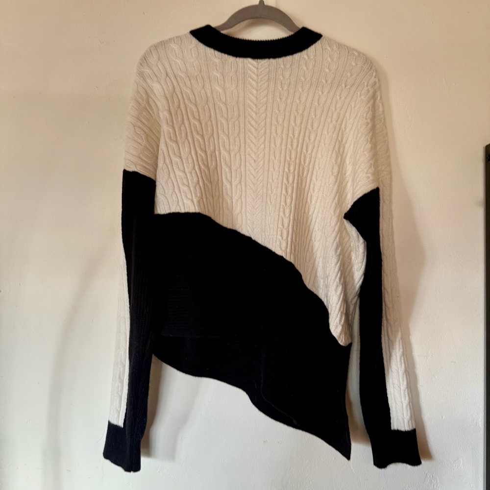 Asymmetrical Cable Knit Women’s Sweater by Express
